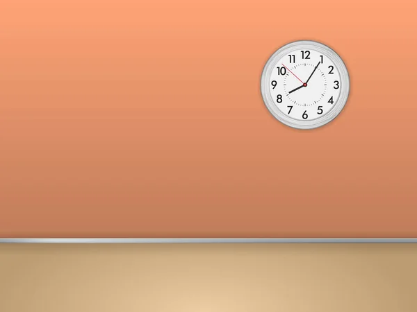 Clock Home Wall Vector Illustration — 스톡 벡터
