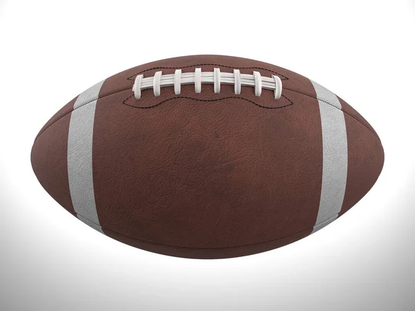 Американский Футбольный Мяч Белом Фоне Иллюстрация — стоковое фото