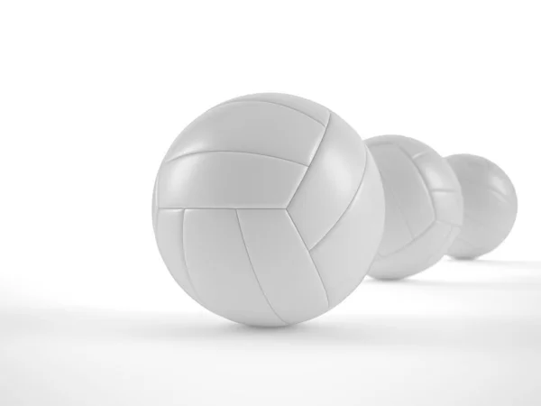 Pelotas Voleibol Sobre Fondo Blanco Ilustración — Foto de Stock