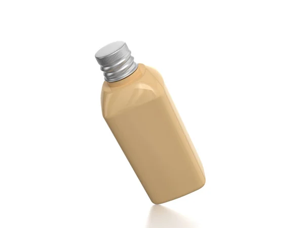 Керамічна Пляшка Білому Тлі Ілюстрація — стокове фото