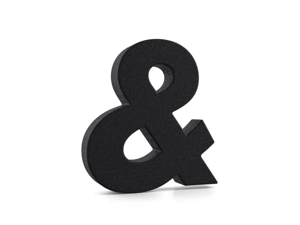 Műanyag Ampersand Szimbólum Fehér Alapon Illusztráció — Stock Fotó
