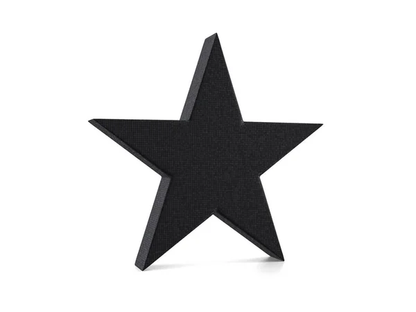 Símbolo Estrella Plástico Sobre Fondo Blanco Ilustración — Foto de Stock