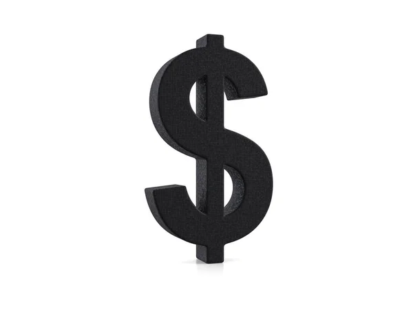 Beyaz Arka Planda Plastik Dolar Sembolü Illüstrasyon — Stok fotoğraf