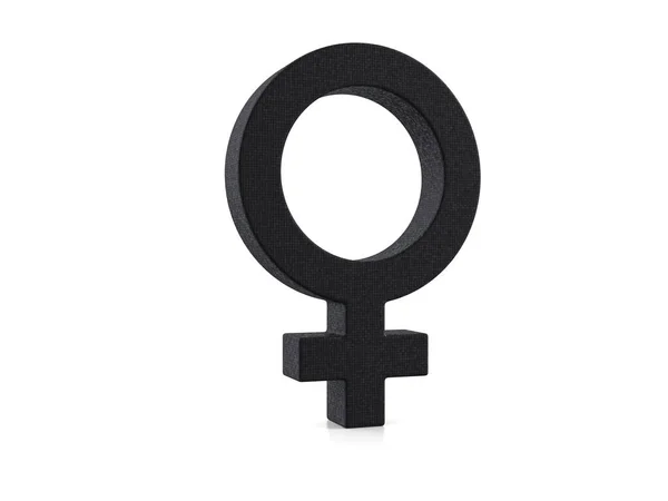 Plastisches Gender Frau Symbol Auf Weißem Hintergrund Illustration — Stockfoto