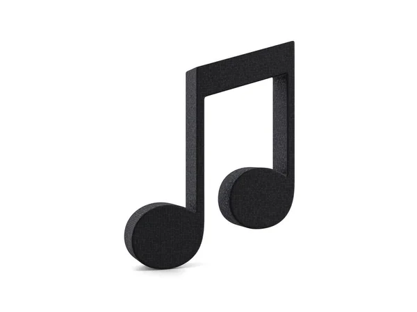 Beyaz Arka Planda Plastik Müzik Notası Sembolü Illüstrasyon — Stok fotoğraf