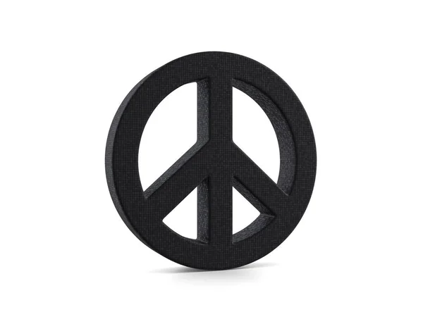 Пластиковий Символ Миру Білому Тлі Ілюстрація — стокове фото