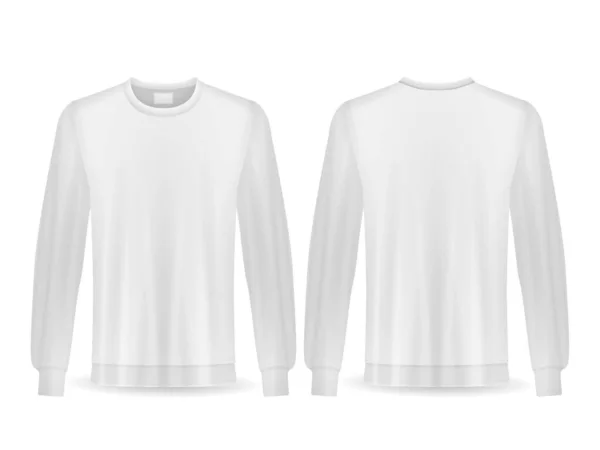 Sweatshirt Set White Background Vector Illustration — Wektor stockowy