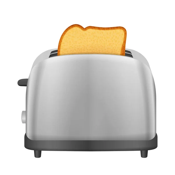 Beyaz Arka Planda Ekmek Kızartma Makinesi Vektör Illüstrasyonu — Stok Vektör