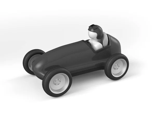 Zabawkowy Samochód Białym Tle Ilustracja — Zdjęcie stockowe
