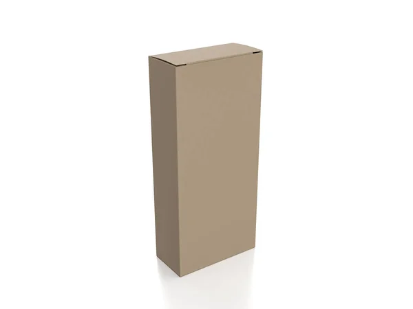 Packaging Box White Background Illustration — Stock fotografie