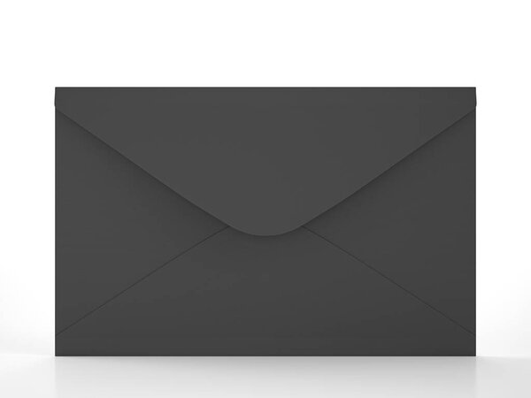 Envelope on a white background. 3d illustration.