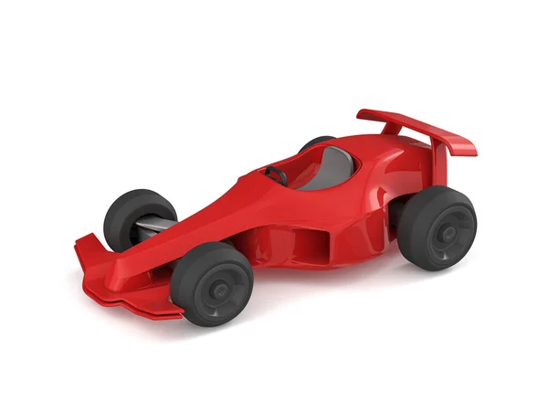 Toy Race Car White Background Illustration — Stock Photo, Image