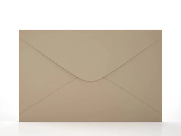 Envelop Een Witte Achtergrond Illustratie — Stockfoto