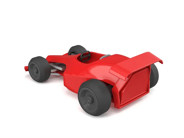 白いバックグラウンドでトイレースカー 3Dイラスト — ストック写真