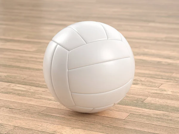 木製の床にボールボール 3Dイラスト — ストック写真