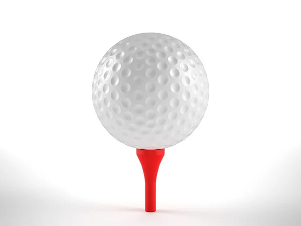 ゴルフ ボールと白地の シャツ イラストレーション — ストック写真