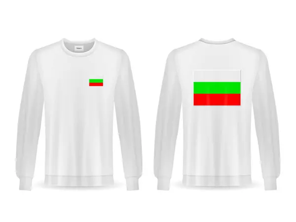 Camisola Com Bandeira Bulgária Fundo Branco Ilustração Vetorial —  Vetores de Stock