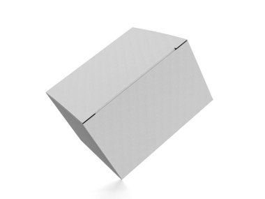 Packaging box on a white background. 3d illustration.