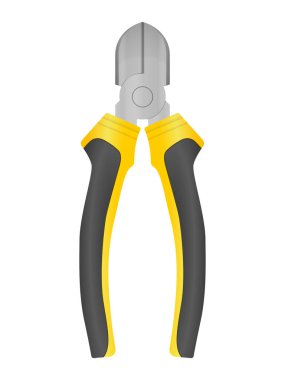 Beyaz arka planda bir çift kerpeten. Vektör illüstrasyonu.