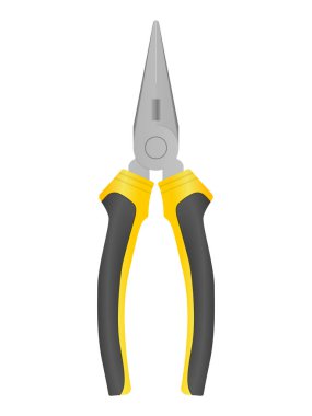 Beyaz arka planda bir çift kerpeten. Vektör illüstrasyonu.