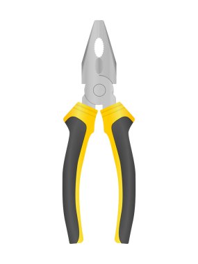 Beyaz arka planda bir çift kerpeten. Vektör illüstrasyonu.