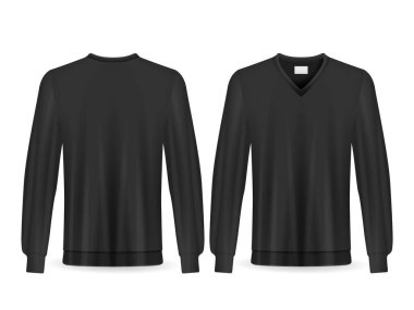 Sweatshirt set on a white background. Vector illustration.