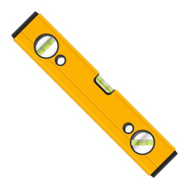 Beyaz arka planda ruh seviyesi. Vektör illüstrasyonu.