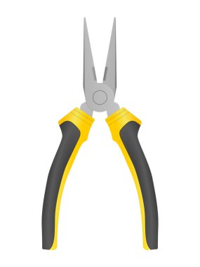 Beyaz arka planda bir çift kerpeten. Vektör illüstrasyonu.