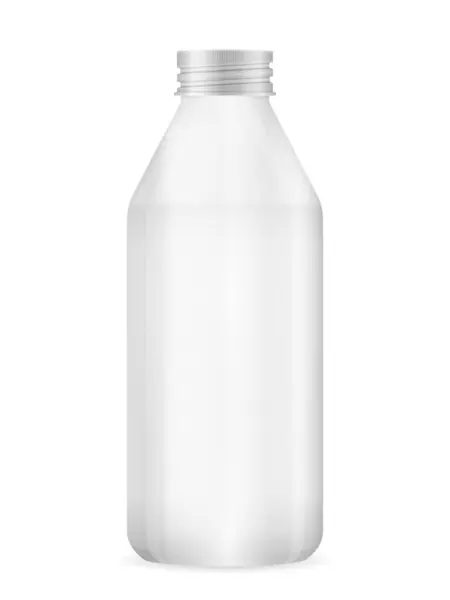 Bottiglia Vetro Sfondo Bianco Illustrazione Vettoriale — Vettoriale Stock