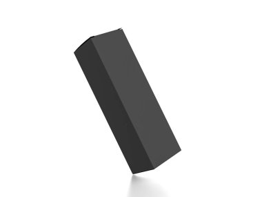 Packaging box on a white background. 3d illustration.