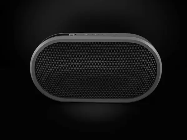 Bluetooth Speaker Black Background Illustration Stock Image