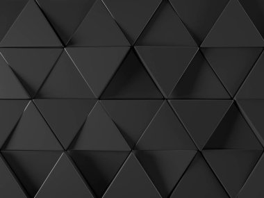 Üçgenlerin oluşturduğu bir arka plan. 3d illüstrasyon.