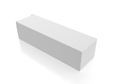 Packaging box on a white background. 3d illustration.