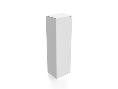 Packaging box on a white background. 3d illustration.