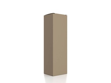 Packaging box on a white background. 3d illustration.