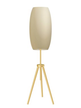 Beyaz arka planda yer lambası. Vektör illüstrasyonu.