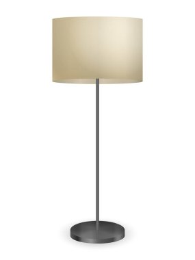 Beyaz arka planda yer lambası. Vektör illüstrasyonu.