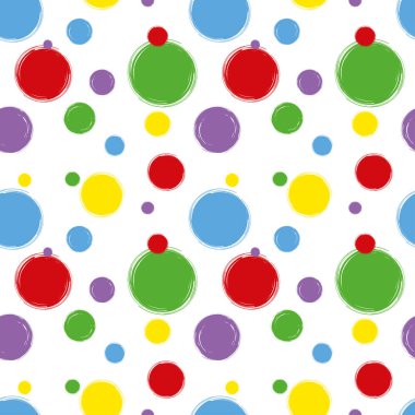 Suluboya dijital taklit el, noktasız benekli desen çizdi. Parlak fırça darbeleri beyaz arkaplanda çok renkli lekeler ile gradyan dizaynı daire içine alındı