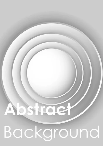 Fondo Circular Con Elementos Concéntricos Plantilla Diseño Papel Limpio Abstracto — Vector de stock