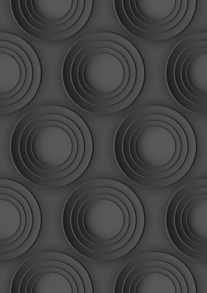 Kreisförmiger Hintergrund Mit Konzentrischen Elementen Minimale Abstrakte Saubere Papier Design — Stockvektor