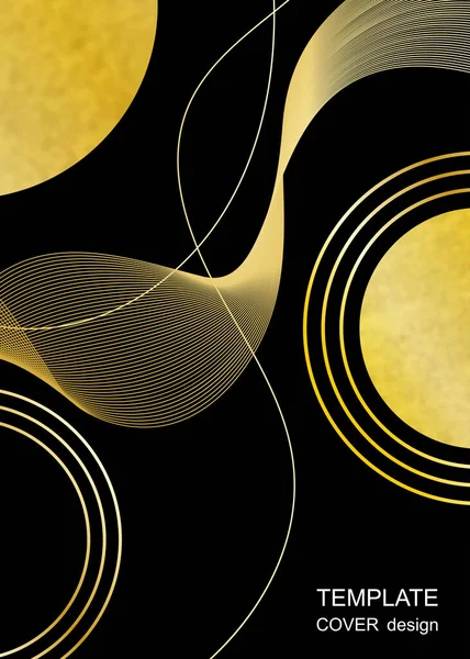 手描きのテクスチャとトレンディーなカラーポスターのセット 惑星の概念 幾何学的形状と波線 要約カラフルなベクトル背景 — ストックベクタ