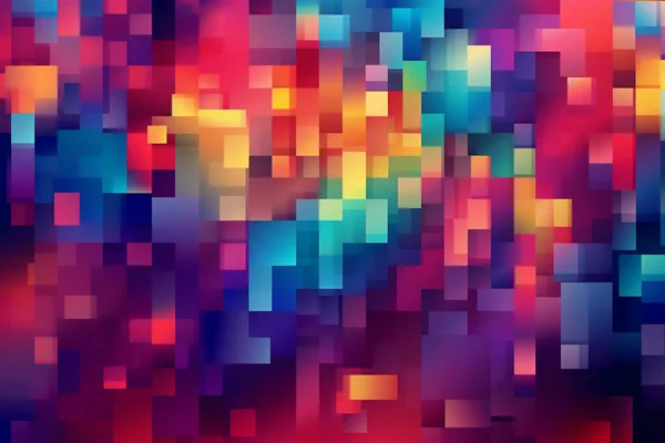 Fondo Abstracto Formas Geométricas Patrón Colores Espectro Arco Iris Todo — Foto de Stock