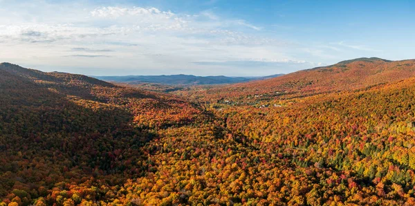 Letecké Panorama Údolí Pašeráky Zářez Dovolenou Lyžařské Středisko Podzim — Stock fotografie