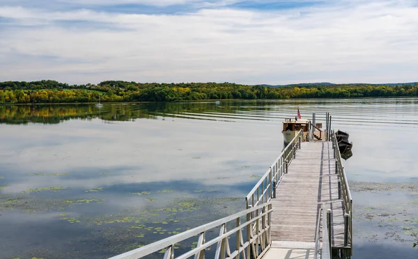 Fort Ticonderoga September 2022 Båtturer Carillon Lake Champlain Från Fort — Stockfoto
