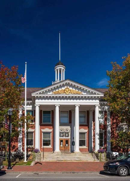 Stowe October 2022 Entrance Stowe Theater Guild Building — Stock Photo, Image