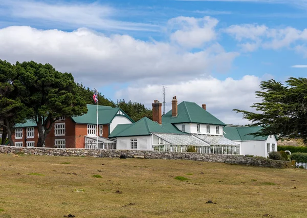 Government House Official Residence Governor Built 1845 Stanley Falkland Islands — Stockfoto