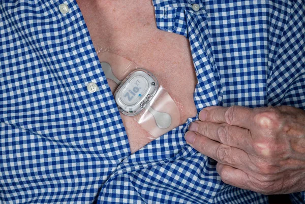 Morgantown February 2023 Zio Adhesive Heart Ecg Monitor Male Chest — 图库照片