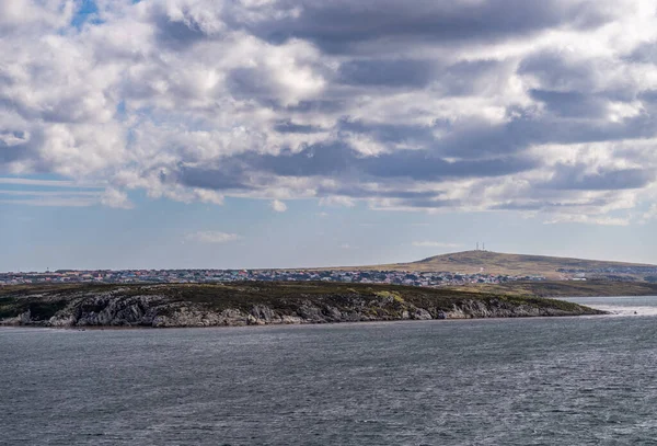Cityscape Town Stanley Falkland Islands Ocean — Photo