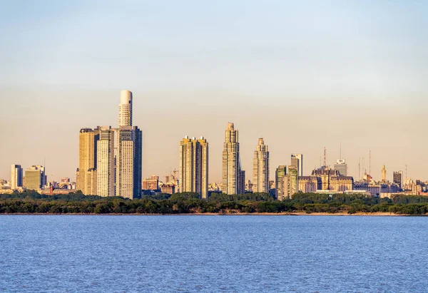 Große Moderne Apartmenthäuser Von Puerto Madero Der Küste Buenos Aires — Stockfoto