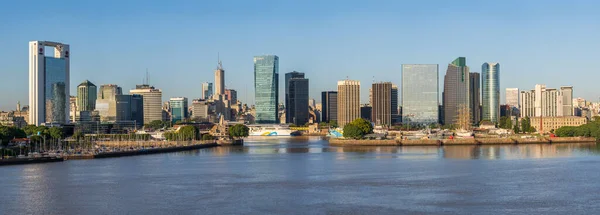 Buenos Aires Argentyna Lutego 2023 Szeroka Panorama Miasta Przy Wejściu — Zdjęcie stockowe
